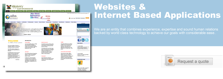Website and Internet Based Application